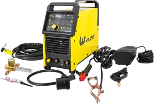 Weldpro TIGACDC200GD Digital TIG/Stick Welder With AC/DC KT26 Torch 200 Amp High Frequency Pulse L12008 New