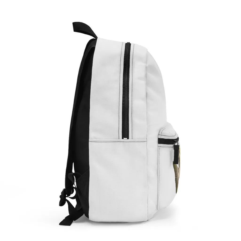 White and Black Fish Backpack (Made in USA)