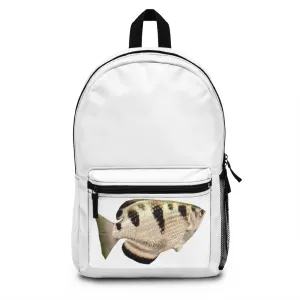 White and Black Fish Backpack (Made in USA)