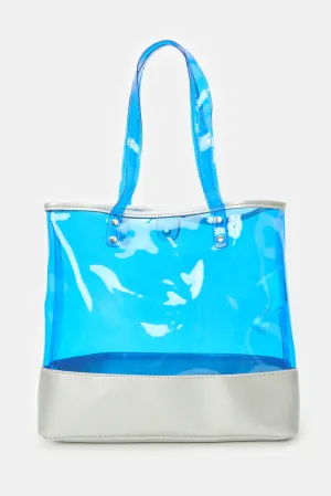 Women Blue spacious Shopper