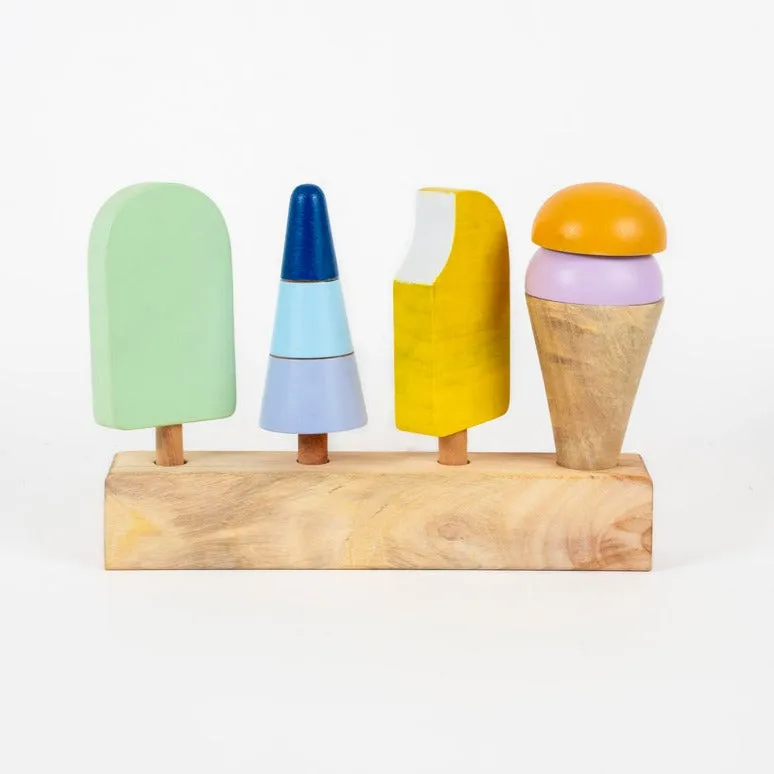 Wooden Ice - cream Stacking Toy | Stacking Toys for Kids