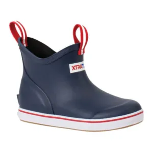 XTRATUF KIDS' ANKLE DECK BOOT NAVY - XKAB200